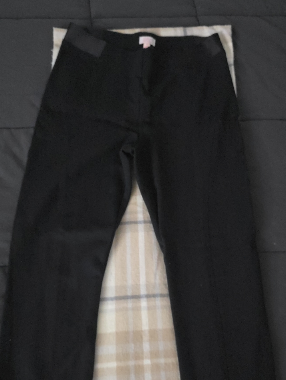 Black Straight Leg Work Pants